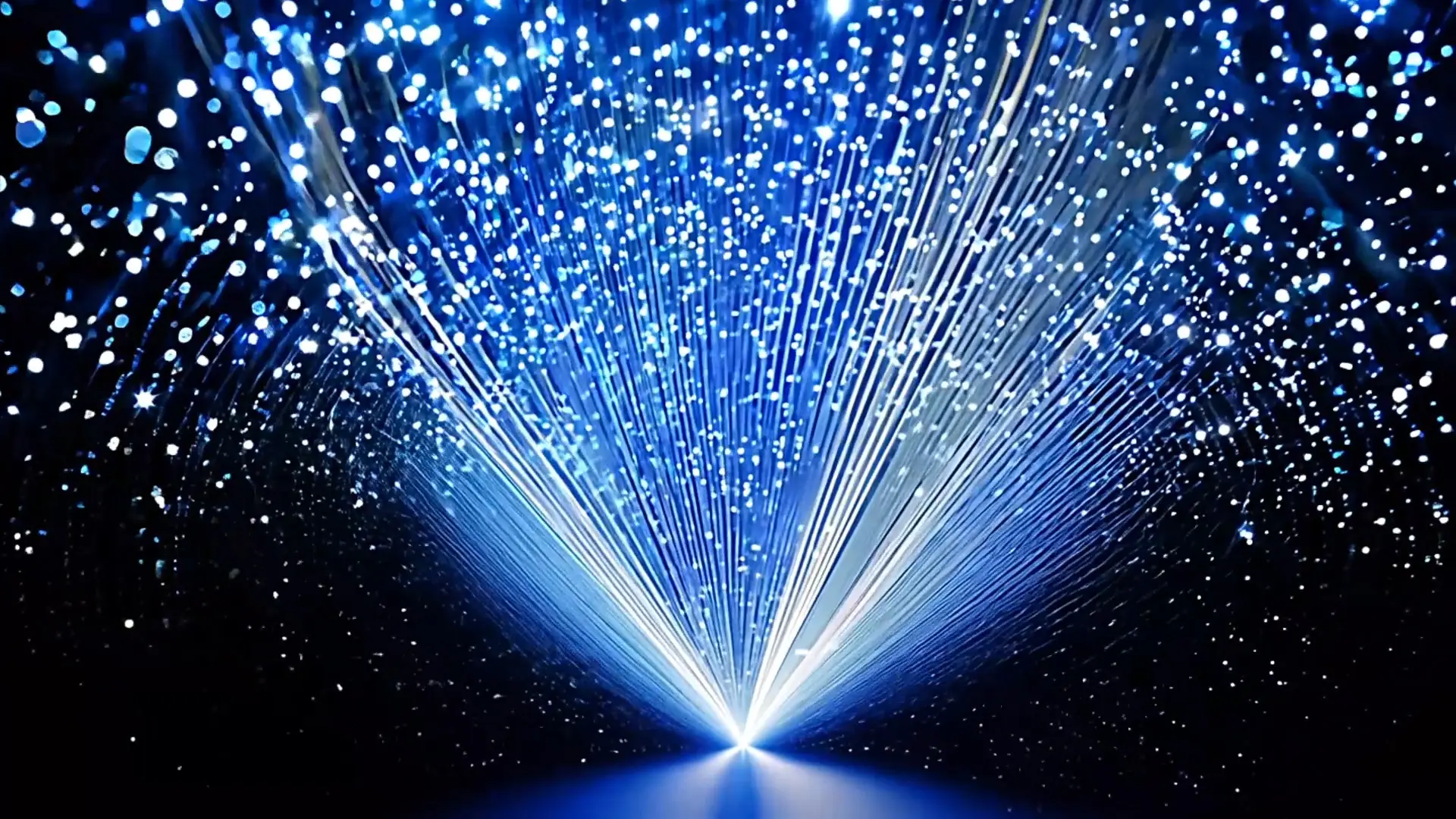 Blue Light Fiber Optic Array Stunning Overlay for Corporate Events